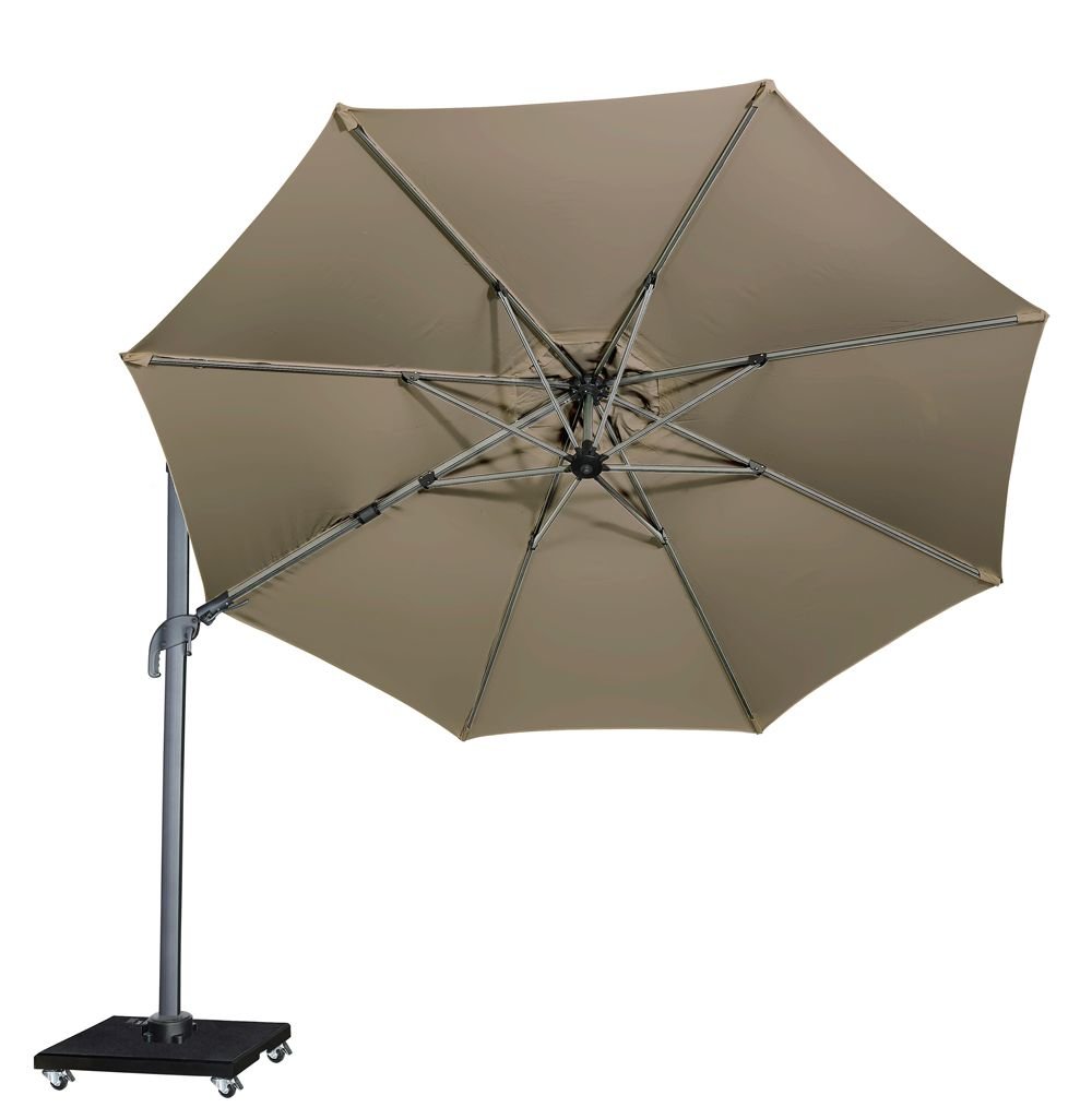 Royal Seasons Recharger Zweefparasol T² Taupe - ø 350 Cm