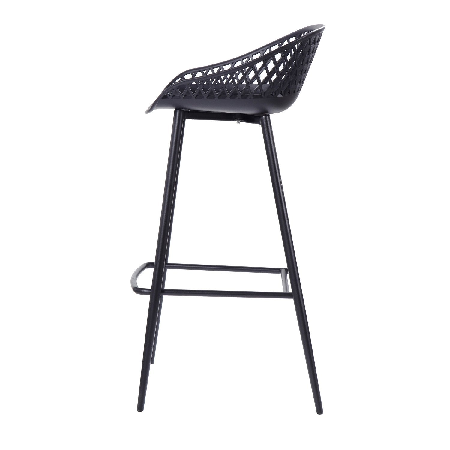  Barstoel WEBBING Zwart