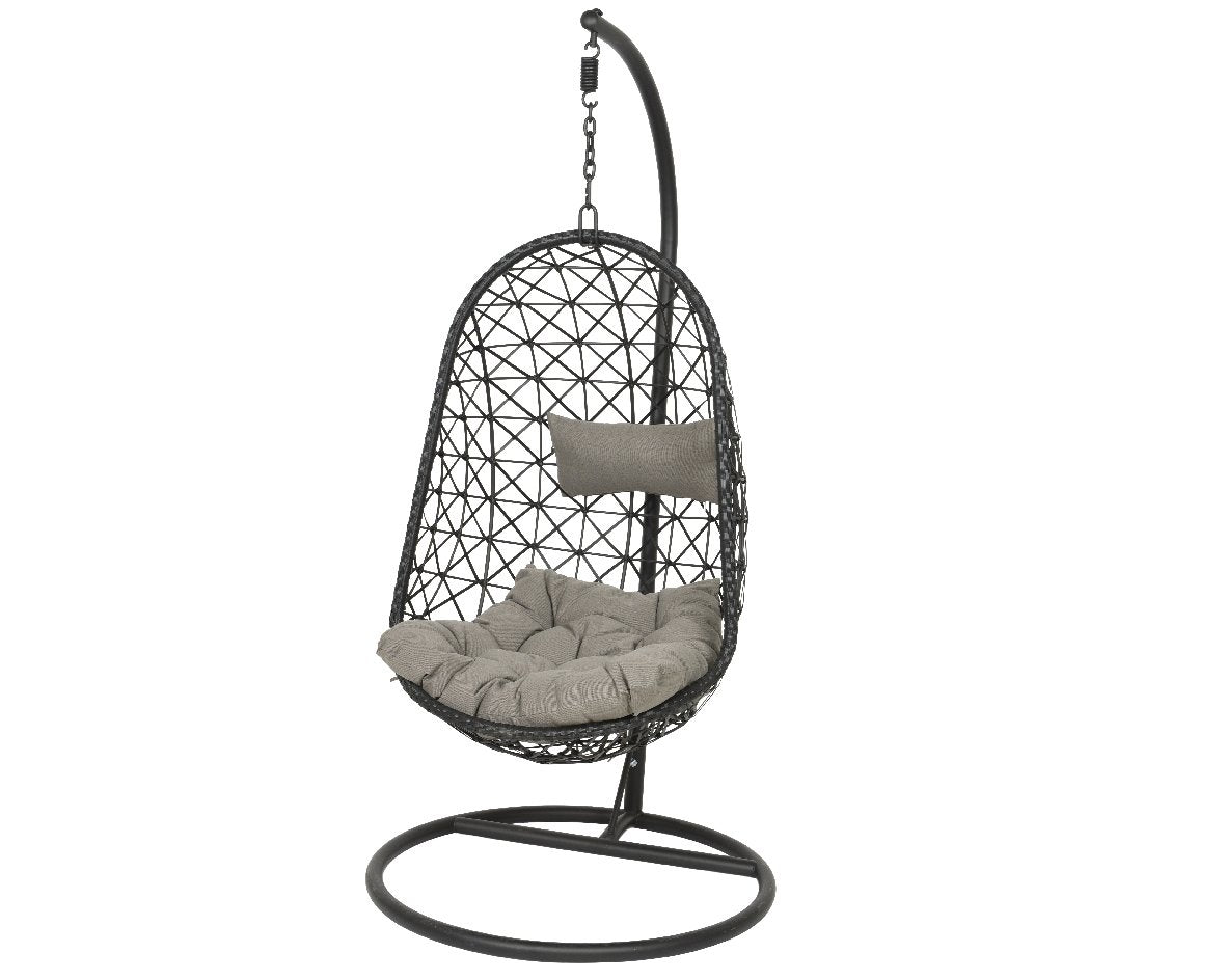  Bologna Hang-ei Wicker Zwart - Ø 95 X H 195 Cm