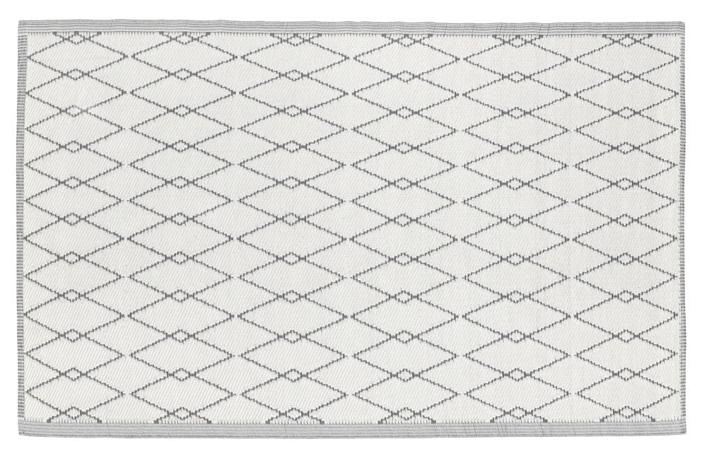  Buitenkleed MESH Dark Grey / White - 180 X 120 Cm