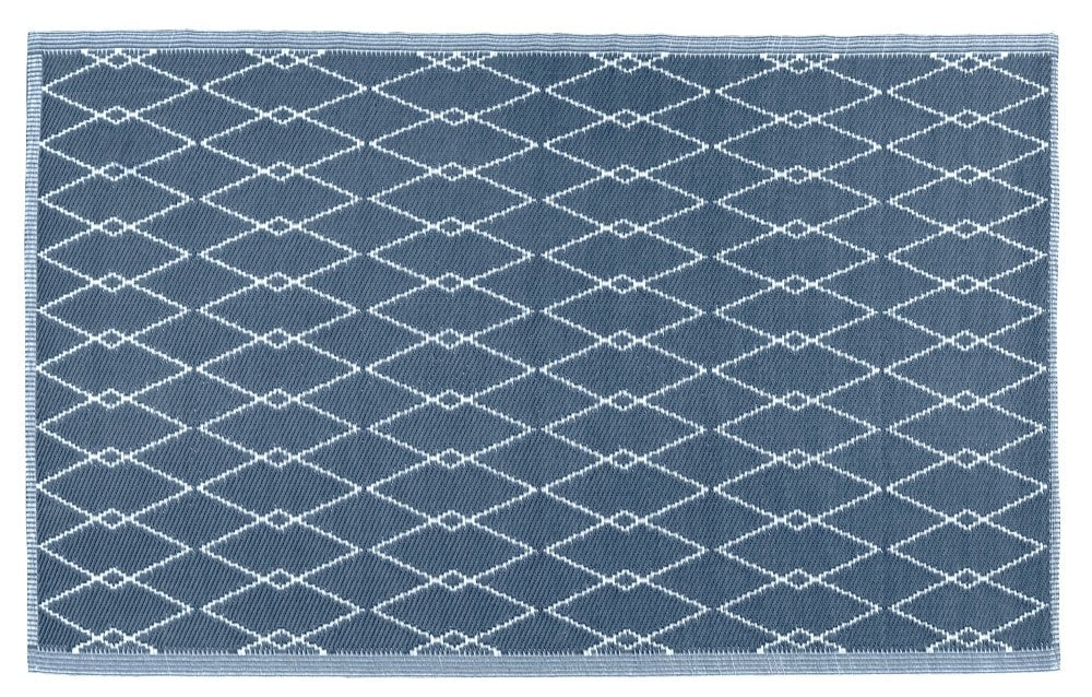  Buitenkleed MESH Royal Blue / White - 180 X 120 Cm