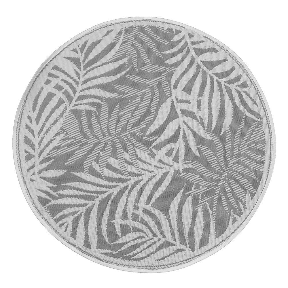  Buitenkleed Rond Mandala / Palm Design - ⌀ 150 Cm