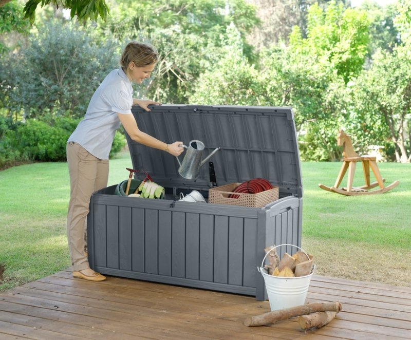  Keter Glenwood Opbergbox 390L Grafiet