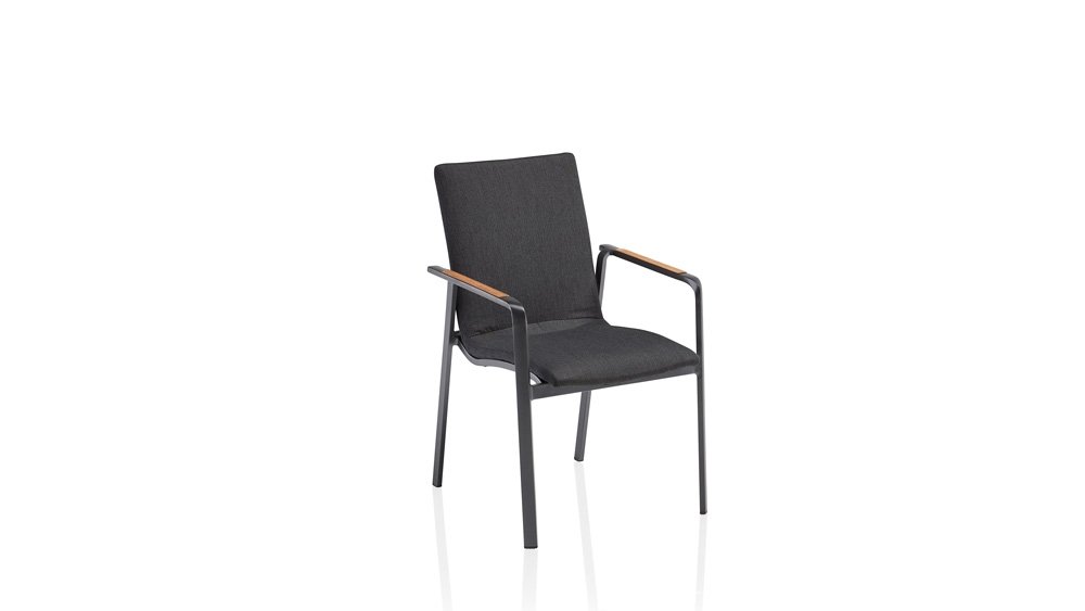  Kettler DIAMOND Stapelstoel (Sunbrella), Antra Sooty
