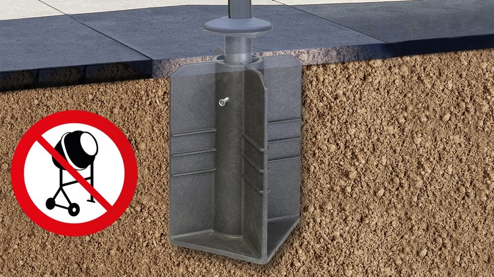  Platinum Ingraafvoet Zonder Beton