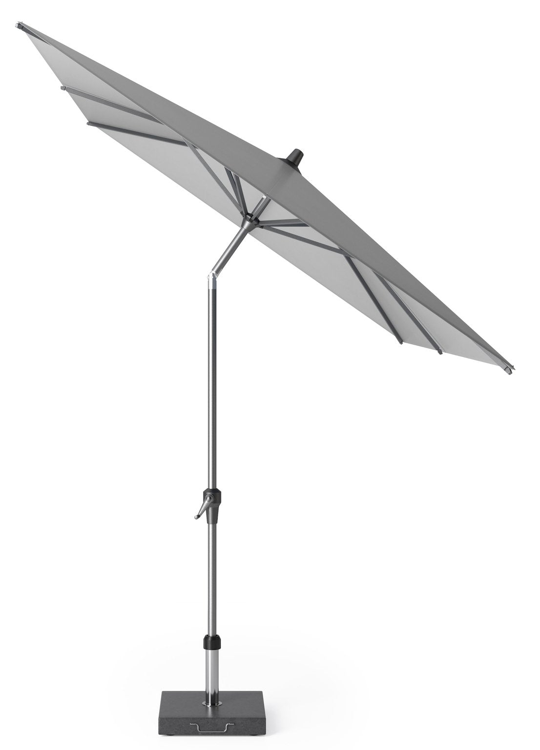  Platinum Middenstokparasol Riva 300 X 200 Cm Lichtgrijs