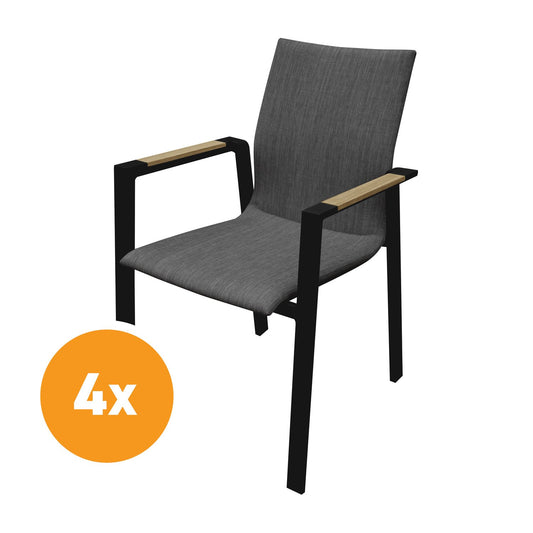  Royal Seasons DETROIT Tuinstoelen Set