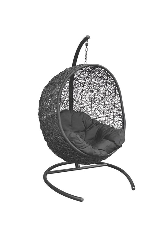  Royal Seasons VOGELNEST Deluxe Hangstoel Zwart