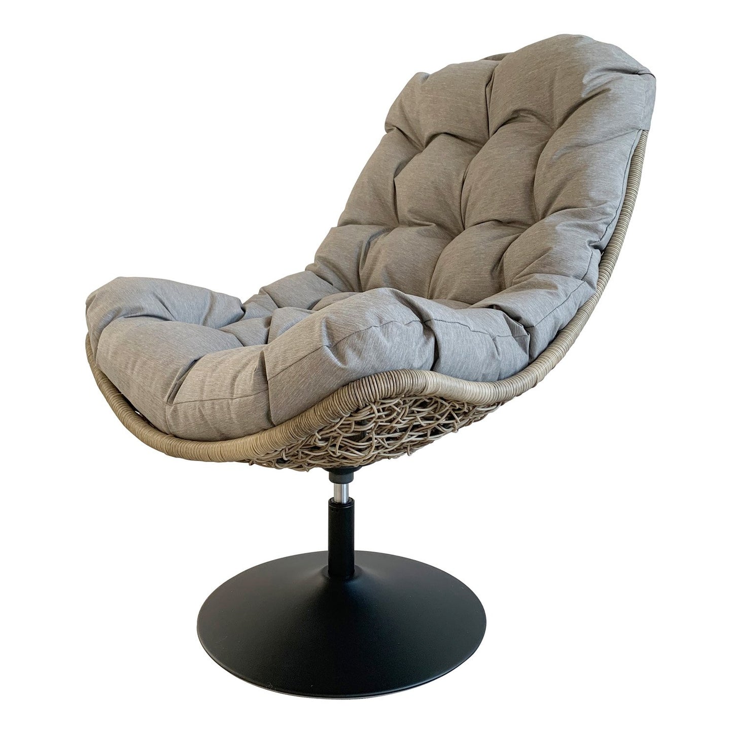  Royal Seasons VOGELNEST Lazy Draaifauteuil Grijs