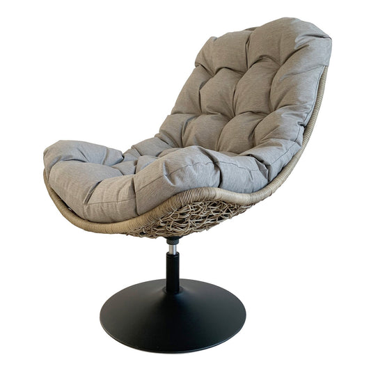  Royal Seasons VOGELNEST Lazy Draaifauteuil Grijs