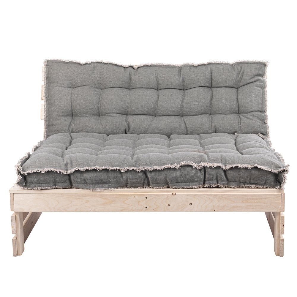  Palletkussen RAFFELED Khaki - 120 X 40 X 8 Cm