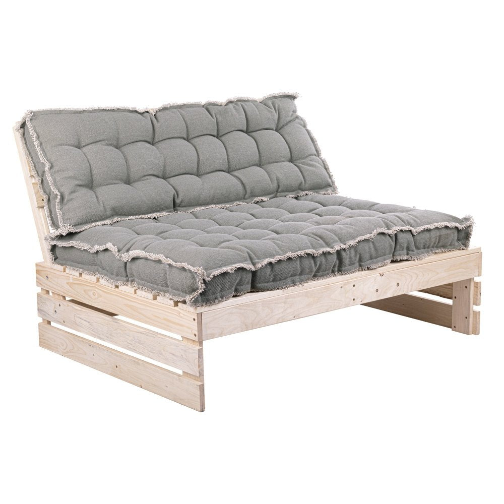  Palletkussen RAFFELED Khaki - 120 X 80 X 8 Cm